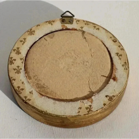 VINTAGE Wood Gold Ornate Victorian Dollhouse Miniature Wall Picture Frame - Picture 2 of 2